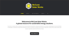 Desktop Screenshot of mccunesolarworks.com