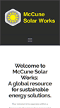 Mobile Screenshot of mccunesolarworks.com
