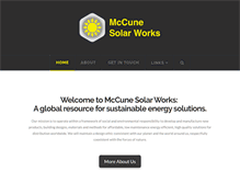 Tablet Screenshot of mccunesolarworks.com